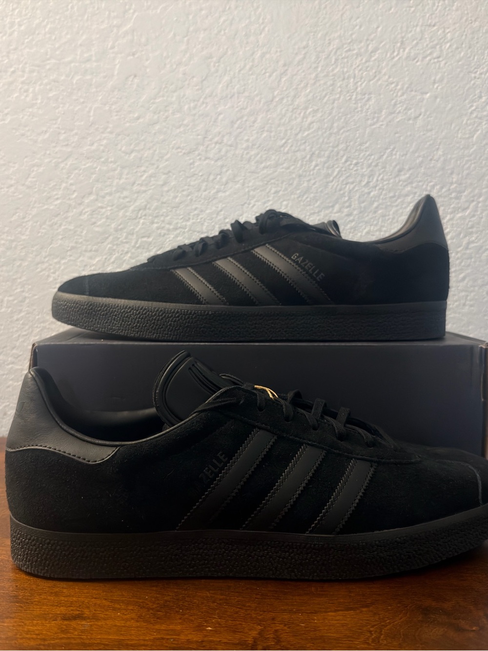 Adidas Gazelle 'Triple Black' CQ2809 Size 13